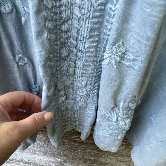 CAITE size XL embroidered Skye Top boho relaxed oversized boxy flowy - Picture 6 of 11